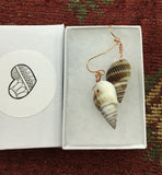 Rose gold, gold or silver shell earrings