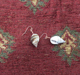 Rose gold, gold or silver shell earrings