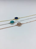 Druzy Bracelets in Rose Gold, Silver, or gold.