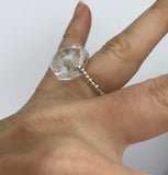 Herkimer diamond ring