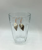 Rose gold, gold or silver shell earrings