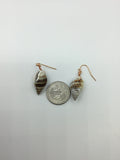 Rose gold, gold or silver shell earrings
