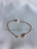 Rose Gold, Gold or Silver Swarovski Pearl Bracelet