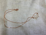 Rose gold or silver lotus flower bridesmaid necklace