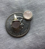 Rose Quartz Rose Gold Stud Earrings, Rose Quartz Earrings, Rose Gold Stud Earrings, Bridesmaid gift