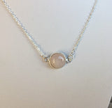 Rose Quartz Rose Gold necklace, Rose Quartz necklace, Bridal Jewelry, bridesmaids gift
