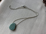Amazonite necklace, Raw stone, Stone jewelry, Raw crystal, Chunky necklace, Statement necklace, Aqua , Boho, Modern, Stone slider