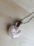 Salt necklace, foodie jewelry, gourmet necklace, Himalayan pink salt