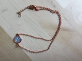 rose gold druzy choker necklace