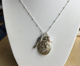 locket, keepsake, boho locket, initial personalized locket, initial, boho jewelry, graduation gift, college graduation, initial necklace