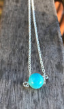 Turquoise necklace, layered choker necklace, turquoise jewelry, boho jewelry, solitaire, rose gold or gold choker, beaded necklace