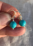 Turuoise, Turquoise earrings, Southwestern, Dangle, Simple, Minimalist, jewelry, Boho earrings, Bridesmaid gifts, Southwestern, Bridal
