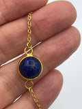 lapis lazuli choker, lapis necklace, Rose gold choker, Rose gold necklace, Boho jewelry, Layering Choker necklace, Petite, Bridesmaid