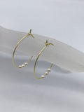 gold hoop earrings, silver hoop earrings, small hoops, pearl earrings, boho hoop earrings, silver hoops,