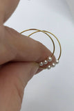 gold hoop earrings, silver hoop earrings, small hoops, pearl earrings, boho hoop earrings, silver hoops,