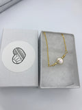 Coin pearl choker necklace, bridesmaid choker, bridesmaid gift, boho layered choker,