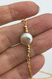 Coin pearl choker necklace, bridesmaid choker, bridesmaid gift, boho layered choker,