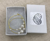 Pearl, gold hoop pearl earrings, silver hoop pearl earrings, small hoops, pearl earrings, boho hoop earrings, silver hoops, bridesmaid gift,