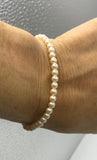 Simple Dainty Pearl Bracelet, flower girl gift, bridesmaid, mother of the bride, bridal party jewelry, classic bracelet, recycled,