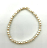 Simple Dainty Pearl Bracelet, flower girl gift, bridesmaid, mother of the bride, bridal party jewelry, classic bracelet, recycled,