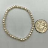 Simple Dainty Pearl Bracelet, flower girl gift, bridesmaid, mother of the bride, bridal party jewelry, classic bracelet, recycled,