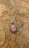 Cameo necklace, dainty cameo necklaces, vintage look cameo