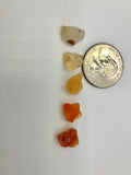 Raw crystal citrine stone necklace in Rose gold, gold or silver, perfect birthstone necklace