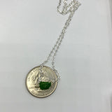 raw emerald green crystal Choker in Rose gold, gold or silver, chrome diopside necklace, layering choker,