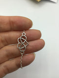 Infinity heart Symbol Bracelet, polyamory, many loves, infinite love bracelet, boho bracelet, forever love poly jewelry