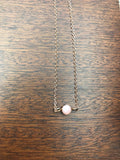 Blush pink opal choker necklace, pink opal necklace in rose gold, gold, or silver