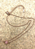 Blush pink opal choker necklace, pink opal necklace in rose gold, gold, or silver