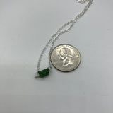 raw emerald green crystal Choker in Rose gold, gold or silver, chrome diopside necklace, layering choker,