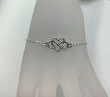 Infinity heart Symbol Bracelet, polyamory, many loves, infinite love bracelet, boho bracelet, forever love poly jewelry