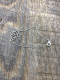 Infinity heart Symbol Bracelet, polyamory, many loves, infinite love bracelet, boho bracelet, forever love poly jewelry