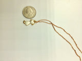 Kitten choker,  Rose Gold Kitty Cat Enamel Charm Necklace,