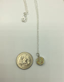 Dainty druzy necklace in Rose gold, gold or silver