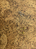 Tiny stud earrings in black gunmetal, gold, silver, rose gold or bronze perfect gift for her,
