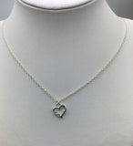 Mother’s Day gift ideas, cute gift for mom, mother and daughter infinite love heart necklace in silver