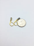 Tiny rain drop labradorite earrings in Rose gold, gold, silver or bronze, sweet friendship gift,