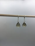 Smoky topaz  earrings, drop earrings, crystal earrings, faceted crystal earrings,