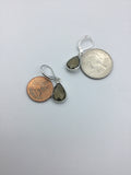 Smoky topaz  earrings, drop earrings, crystal earrings, faceted crystal earrings,