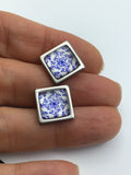 Blue earrings, tile earrings, boho jewelry, Portugal tile, gifts for her, jewelry, handmade, white, birthday gift, boho earrings