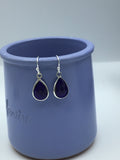 Sapphire Blue, Kelly green, or turquoise Crystal Earrings, leverback, ear wires, kidney ear wires, Bridal Gift, Mothers Day Gift, bff gift,