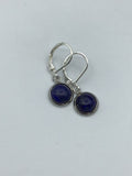 Silver lapis lazuli Earrings, lapis lazuli Earrings, silver Leverback Earrings, Bridal Jewelry, blue stone earrings, lapis earrings,