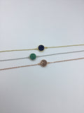 Druzy choker, Druzy necklace, Rose gold choker, Rose gold necklace, Boho jewelry, Layering Choker necklace, Petite, Rosegold, Bridesmaid