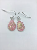 Botanical earrings, pressed flower jewelry, summer earrings, dried flower earrings, pretty and pressed