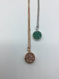 Druzy Necklace, rose gold necklace, rose gold druzy, Faux Druzy Necklace, Druzy Charm, Boho Jewelry, Druzy Necklace