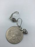Tiny Pine Cone Earrings, silver pinecone earrings, nature jewelry,