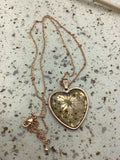 pressed flower necklace, sweet pink dried flower valentine’s gift, Mother’s Day gift, boho jewelry, terrarium jewelry,