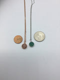Druzy Necklace, rose gold necklace, rose gold druzy, Faux Druzy Necklace, Druzy Charm, Boho Jewelry, Druzy Necklace